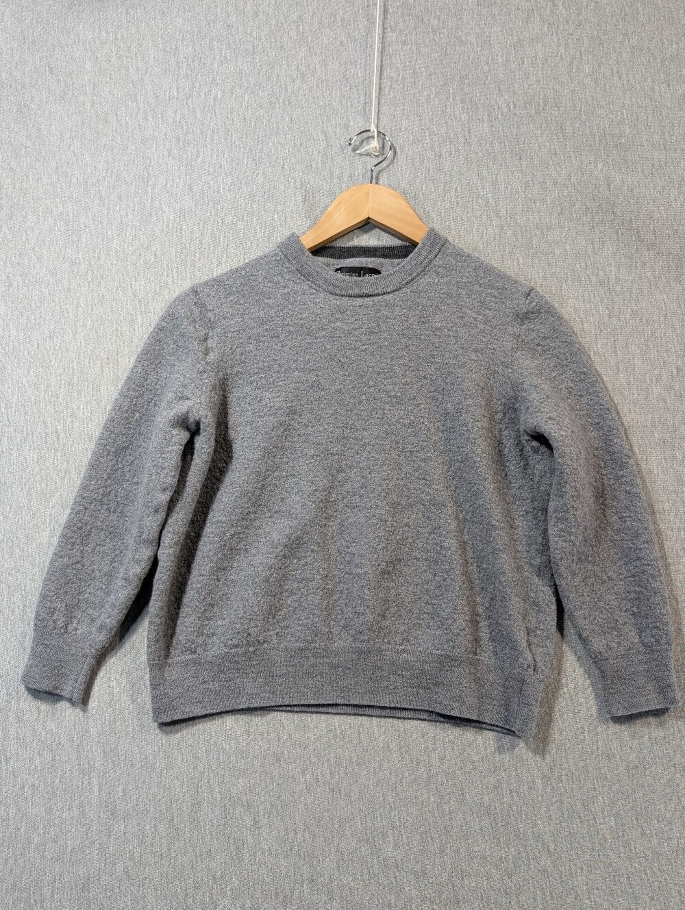 Christian LaCroix 100% Extra Fine Merino Wool Sweater Girls XL Grey